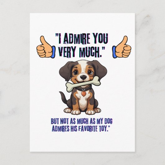 ICH EMPFEHLE DICH SEHR EINLADUNGSPOSTKARTE (Vorderseite)