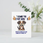 ICH EMPFEHLE DICH SEHR EINLADUNGSPOSTKARTE (Stehend Vorderseite)