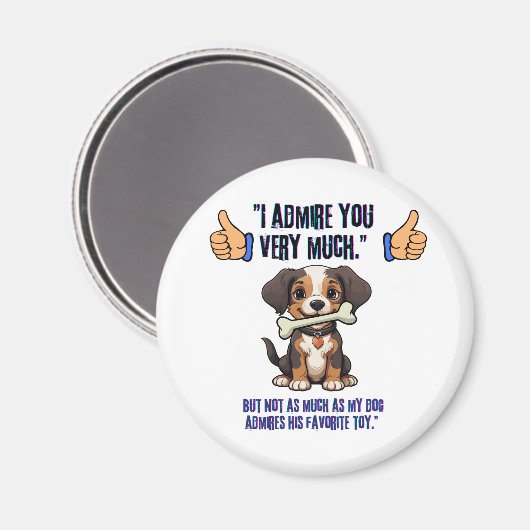 ICH EMPFEHLE DICH SEHR MAGNET (Vorderseite/Rückseite)