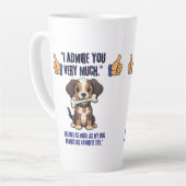 ICH EMPFEHLE DICH SEHR MILCHTASSE (Linke Ecke)