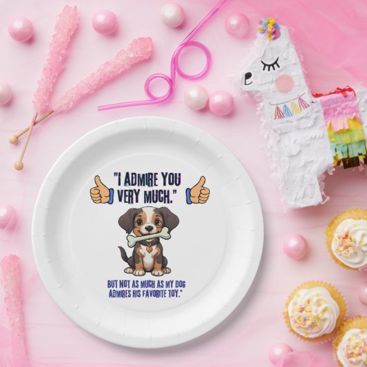 ICH EMPFEHLE DICH SEHR PAPPTELLER (Party)