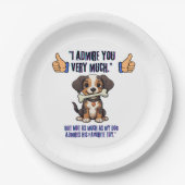 ICH EMPFEHLE DICH SEHR PAPPTELLER (Vorderseite)