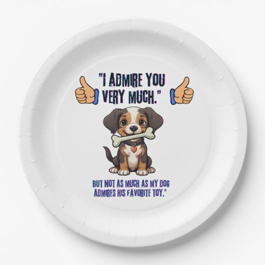 ICH EMPFEHLE DICH SEHR PAPPTELLER (Vorderseite)