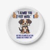 ICH EMPFEHLE DICH SEHR PAPPTELLER (Vorderseite)