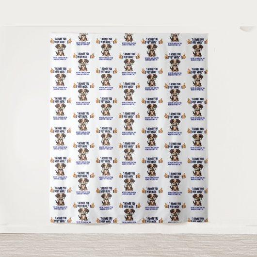 ICH EMPFEHLE DICH SEHR WANDTEPPICH (Vorderseite)