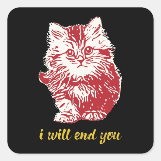 ICH ENDE EUCH - Funny Stickers (Vorderseite)
