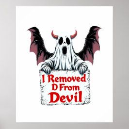 Ich entfernte D vom Teufel - Dunkle Fantasie-Gotik Poster