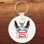 Ich entfernte D vom Teufel - Dunkle Fantasie-Gotik Schlüsselanhänger (Rückseite)