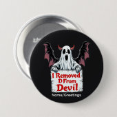 Ich entfernte D von Teufel Dark Fantasy Gothic Des Button (Vorne & Hinten)