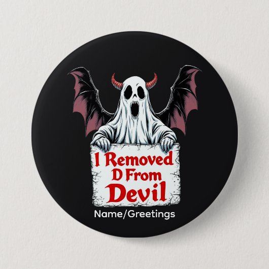 Ich entfernte D von Teufel Dark Fantasy Gothic Des Button (Vorderseite)