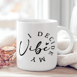 "Ich entscheide meine Sehkraft" Schwarz-Weiß-Inspi Kaffeetasse<br><div class="desc">Mit der Tasse "I Decision My Vibe" Black and White Inspirational Coffee können Sie sich mit jedem Schluck selbst stärken. Diese Tasse mit einem kühnen minimalistischen Design präsentiert das motivierend Zitat in der Typografie gegen eine knackige Schwarzweiß-Palette. Ideal für Kaffee, Tee oder beliebiges Getränk, dient diese Tasse als tägliche Erinnerung,...</div>