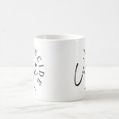 "Ich entscheide meine Sehkraft" Schwarz-Weiß-Inspi Kaffeetasse (Mittel)