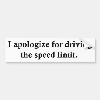 Ich entschuldige mich für das Fahren der Autoaufkleber