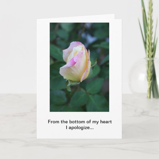 Ich entschuldige mich für Ihre Rücksichtslosigkeit Karte (Vorderseite)