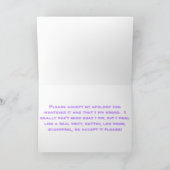 Ich entschuldige mich karte (Innenseite)