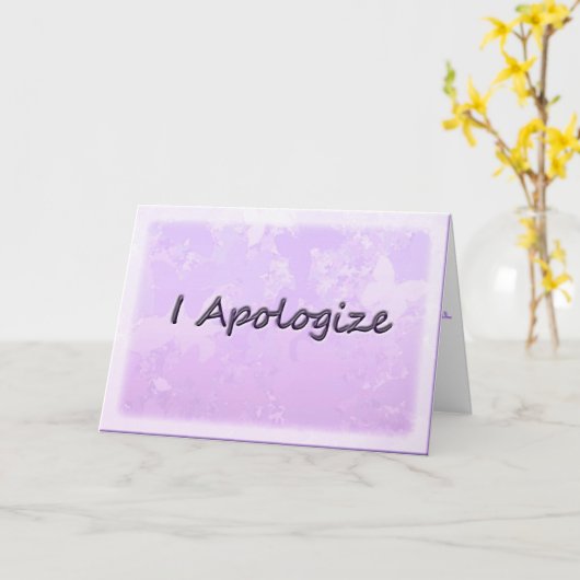 Ich entschuldige mich karte (Gelbe Blume)