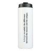 Ich entwarme einen Thermaltumbler Thermosbecher (Vorderseite)