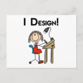 Ich entwerfe Hemden und Geschenke Postkarte (Vorderseite)