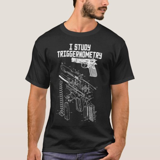 Ich erforsche die Triggerometrie über den Rücken G T-Shirt (Vorderseite)