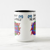 Ich erforsche nicht "Spiele spielen" Tasse (Zentrum)