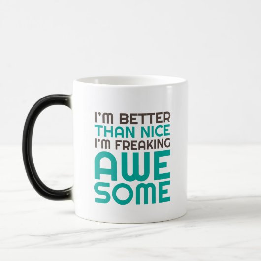 Ich erfrische Phantastischen Funny Mug Verwandlungstasse (Links)