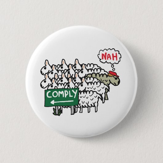 Ich erfülle mich nicht button (Vorderseite)