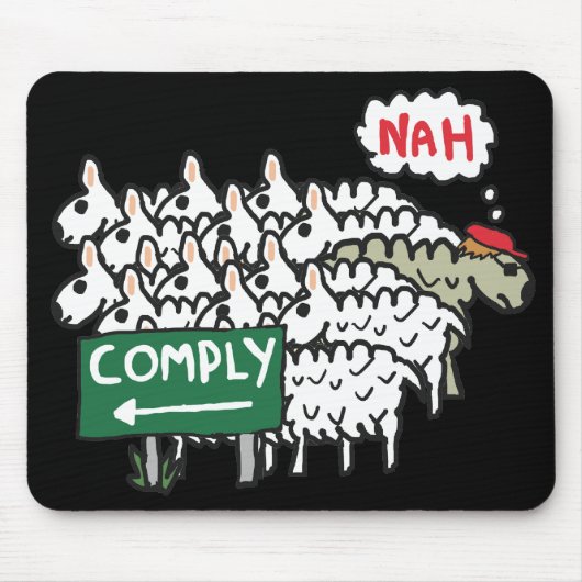 Ich erfülle mich nicht mousepad (Vorne)