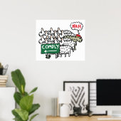 Ich erfülle mich nicht poster (Heimbüro)