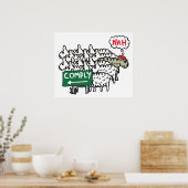 Ich erfülle mich nicht poster (Küche)