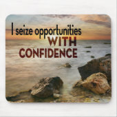 "Ich ergreife Chancen" Motivation Affirmation Mousepad (Vorne)