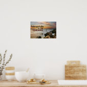 "Ich ergreife Chancen" Motivation Affirmation Poster (Küche)