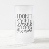 Ich erhalte kein Betrunkenes Bier-Angebot Mattglas Bierglas (Mittel)