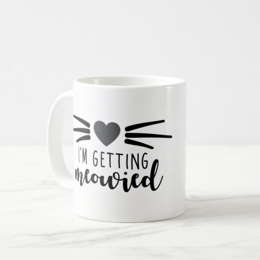 Ich erhalte Meowied Kaffeetasse (Vorderseite Links)