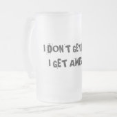 Ich erhalte nicht betrunken, ich erhalte mattglas bierglas (Vorderseite Links)