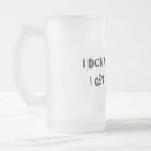 Ich erhalte nicht betrunken, ich erhalte mattglas bierglas (Links)