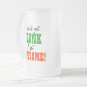 Ich erhalte nicht ich erhalte fantastisch mattglas bierglas (Vorderseite Links)