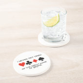 Ich erhalte nie vom großen Spiel der Brücke müde Getränkeuntersetzer (Seite)