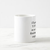 Ich erhalte T.P.S. Reports Done bald Kaffeetasse (Mittel)