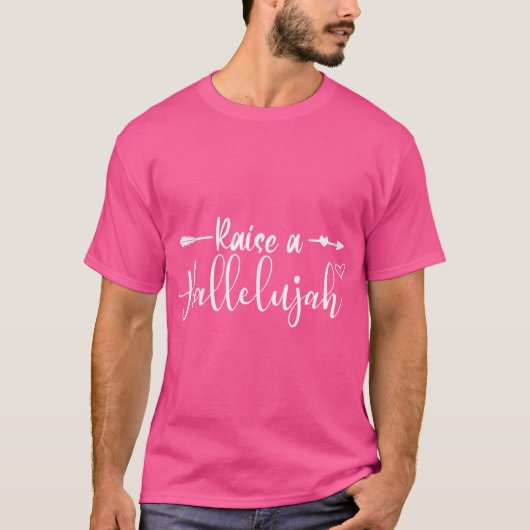Ich erhebe eine Hallelujah Lob für den Herrn Amen T-Shirt (Vorderseite)