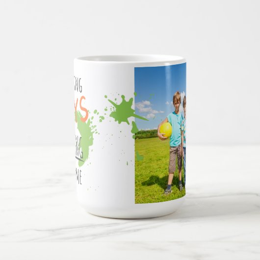 Ich erhebe Jungs nichts, was mich Personalisiert b Kaffeetasse (Mittel)