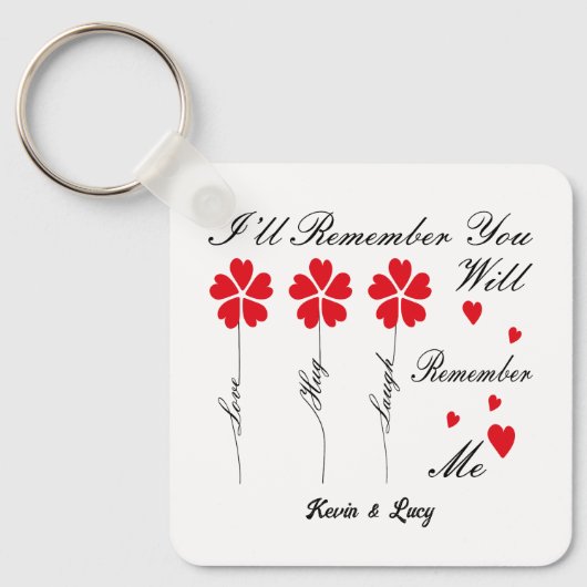 Ich erinnere dich, du wirst dich an mich erinnern schlüsselanhänger (Vorderseite)