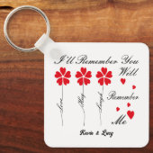 Ich erinnere dich, du wirst dich an mich erinnern schlüsselanhänger (Vorderseite)