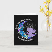 Ich erinnere mich an Alzheimer Awareness Elephant Karte (Gelbe Blume)