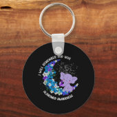Ich erinnere mich an Alzheimer Awareness Elephant Schlüsselanhänger (Vorderseite)