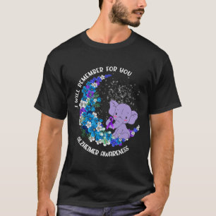 Ich erinnere mich an Alzheimer Awareness Elephant T-Shirt