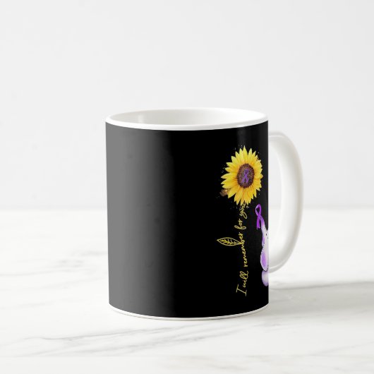 Ich erinnere mich an Alzheimer-Sensibilisierungsle Kaffeetasse (VorderseiteRechts)