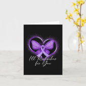 Ich erinnere mich an Alzheimer's Bewusstsein Lila Karte (Gelbe Blume)