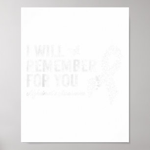 Ich erinnere mich an Heimers Awareness Dementia Poster