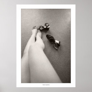 ICH ERINNERE MICH AN IHRE BEINE RechteckSICHERUNG Poster