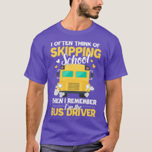 Ich erinnere mich an Ix27M der Busfahrer Funny Sch T-Shirt